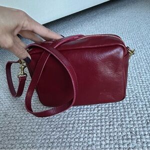 Clare V. Midi sac in Oxblood